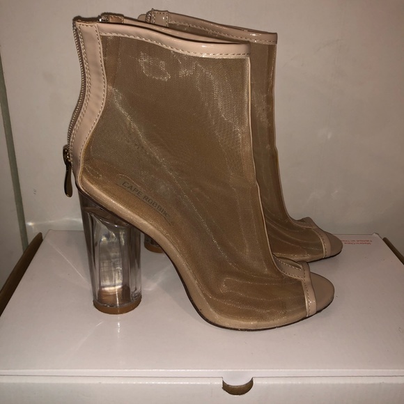 Nude Mesh booties - Picture 4 of 10